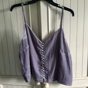 Madewell velvet lilac top